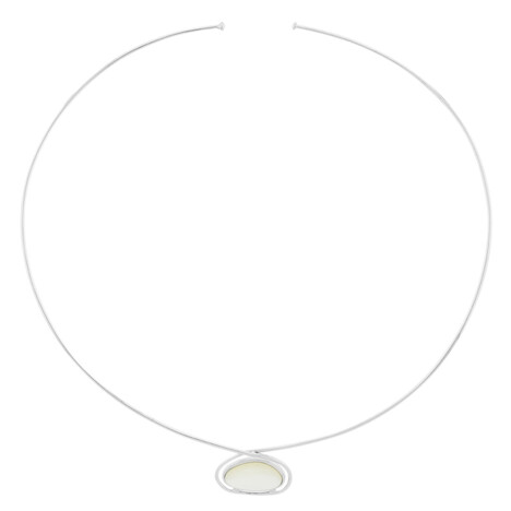 Gargantilla en plata con Nácar