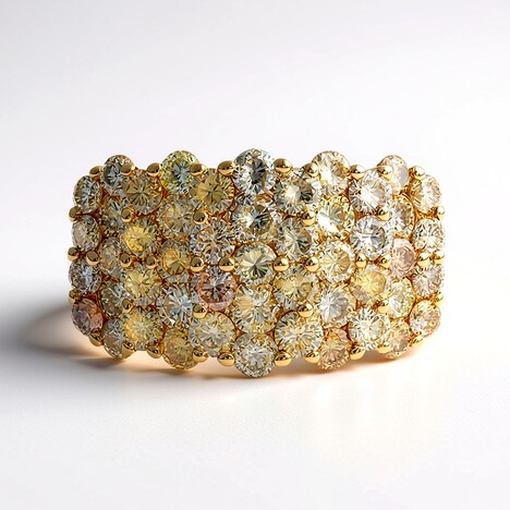 Anello in oro con Diamante Fancy I1 (CIRARI)