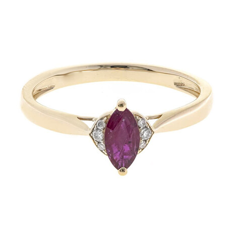 10K AAA Mozambique Ruby Gold Ring
