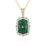 Collar en plata con Esmeralda de Zambia (Gems en Vogue)