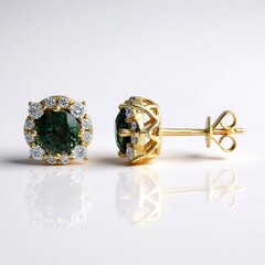 Orecchini in oro con Zaffiro Petrolio (CIRARI)