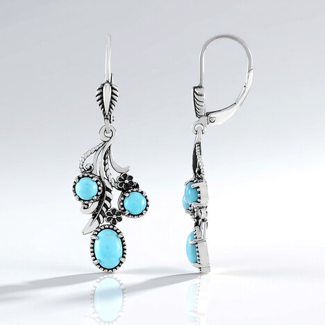 Orecchini in argento con Turchese (Desert Chic)