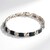 Bracciale in argento con Diamante Blu