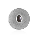 Schwarzer Stern-Saphir-Silberanhänger (MONOSONO COLLECTION)