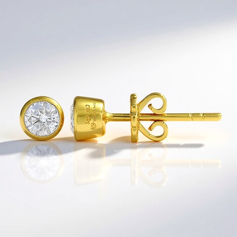 Orecchini in oro con Diamante SI1 (G) (Annette)