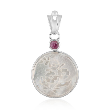 Perlmutt-Silberanhänger (Bali Barong)