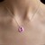 Pink Quartz Silver Pendant