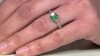 Gouden ring met een AAA Zambia smaragd