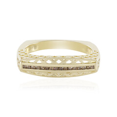 Anello in oro con Diamante Champagne I2 (Ornaments by de Melo)