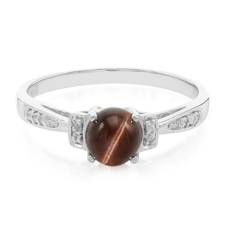 Skapolith-Katzenauge-Silberring