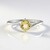 Anello in argento con Berillo Giallo