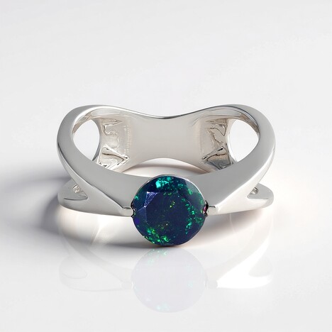Anello in argento con Opale Mezezo (de Melo Essence)