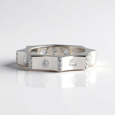 Anello in argento con Zircone (de Melo Essence)