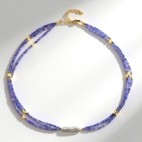 Collana in argento con Tanzanite (Riya)