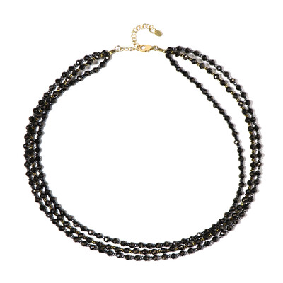Collier en argent et Spinelle noir