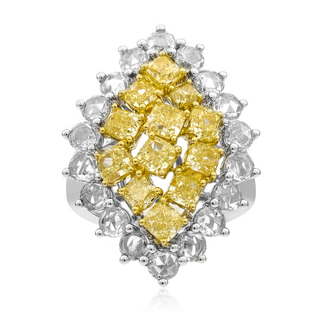 Gelber SI2 Diamant-Goldring (CIRARI)