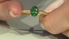 Bague en argent et Apatite verte