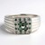 Anello da uomo placcato in platino con Diamante Fancy