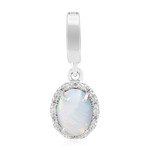Australian Opal Silver Pendant