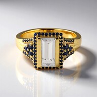 Anillo en plata con Zircón (Adela Silber)