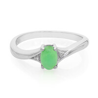Bague en argent et Chrysoprase impériale