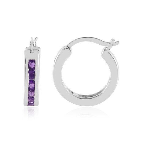 Orecchini in argento con Ametista Zambiana