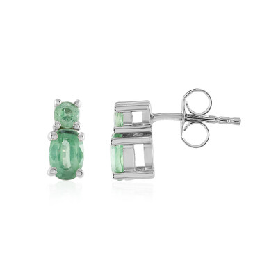 Boucles d'oreilles en argent et Kyanite Menthe