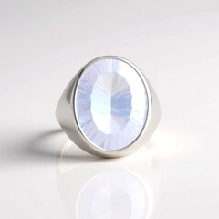 Anello in argento con Quarzo Blue Moon