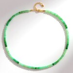 Collana in argento con Crisoprasio