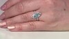 Anillo en plata con Topacio azul suizo