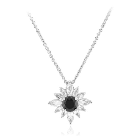 Collar en plata con Espinela negra