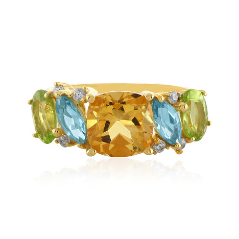 Anillo en plata con Citrino