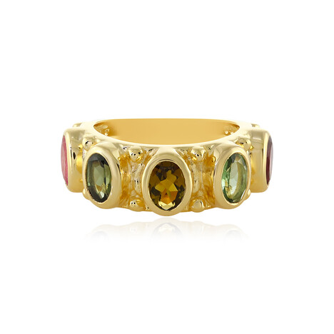 Zilveren ring met toermalijnen