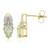 Cuprian Tourmaline Silver Earrings