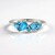 Anello in argento con Apatite Blu Neon