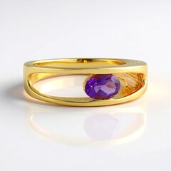 Anello in argento con Ametista del Marocco