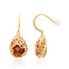 Boucles d'oreilles en argent et Cornaline
