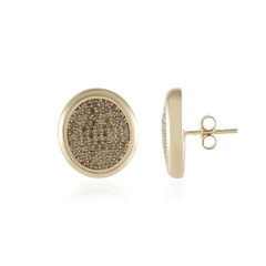 Boucles d'oreilles en or et Diamant champagne I2 (de Melo)
