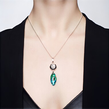 Collana in argento con Conchiglia Abalone