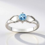Anello in argento con Acquamarina del Mozambico (Pallanova)