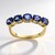 Anello in oro con Tanzanite AAA (de Melo Gold)