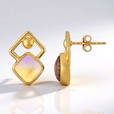 Orecchini in argento con Ametrina