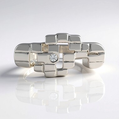 Anello in argento con Zircone (MONOSONO COLLECTION)