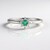 Anello in argento con Smeraldo Colombiano
