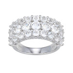 Weißer Topas-Silberring