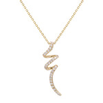 Gouden halsketting met I1 (H) Diamanten (CIRARI)