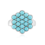 Anillo en plata con Turquesa bella durmiente (Faszination Türkis)