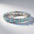 Anello in argento con Topazio Blu Svizzero