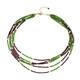 Collier en argent et Diopside de Russie (Riya)