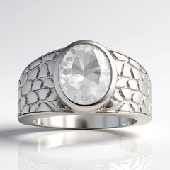 Anello in argento con Quarzo Herkimer (de Melo Essence)